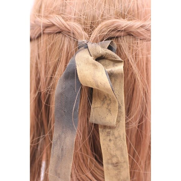 Global Dolls Baby Doll Wig Auburn Braided with Ribbon Size 11-12" Vintage NOS - Picture 8 of 10